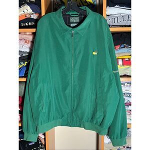 Masters Collection Men’s Green Full Zip Golf Harrington Jacket